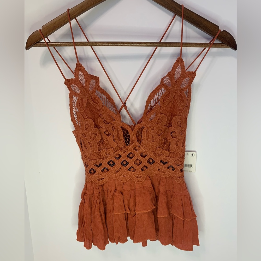 NWT Free People Adella Winding Road cami tank top - small